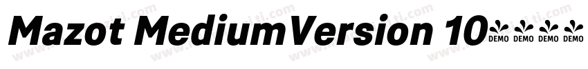 Mazot MediumVersion 10字体转换